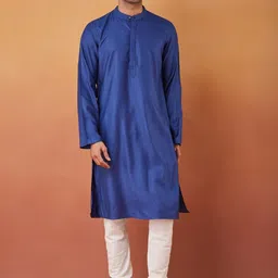Fabindia Mandarin Collar Long Sleeves Straight Kurta-picture-27