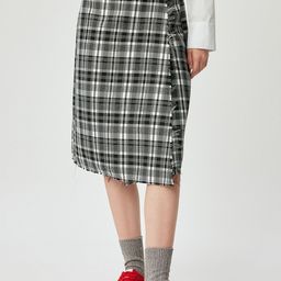 Koton Women Checked Printed Skorts Skirt-image-37