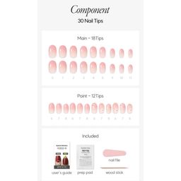 Dashing Diva 30-Tips Magic Press False Nails with Super Strong Adhesive - Blossom Breeze image 5