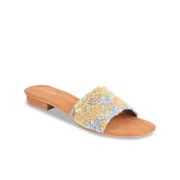 MELAR Women Embellished Open Toe Flats-image-30