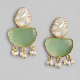 Anouk Gold-Plated Beaded Contemporary Drop Earrings-13