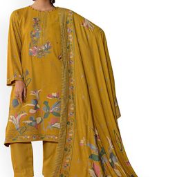 DRAVINAM Trends Floral Printed Pashmina Unstitched Dress Material-image-34