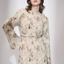 ESPYR By Tokyo Talkies Print Fit & Flare Mini Dress-image-17
