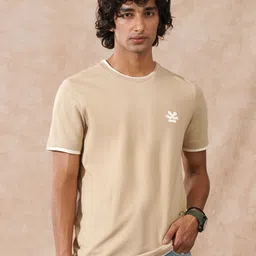 WROGN Printed Pure Cotton Short Sleeves Round Neck Slim Fit T-shirt-image-36