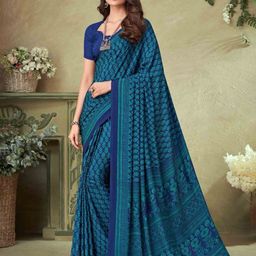 Reboot Fashions Women Ethnic Motifs Pure Crepe Saree-image-77