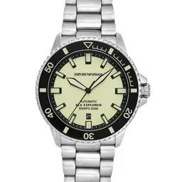 Emporio Armani Men Dial & Stainless Steel Straps Analogue Watch AR60083-34
