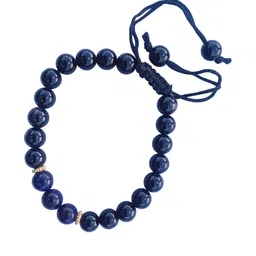 Apnisanskriti Black Onyx Shine Blue Tiger Eye Stone Bracelet-picture-2