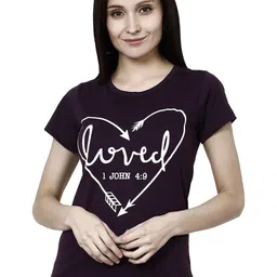 Moda Rapido Women Printed Bio Finish Applique T-shirt-picture-43