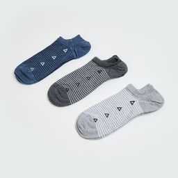 max Men Pack of 3 Striped Ankle Length Socks-image-90