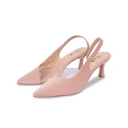 WZAYA Women Pointed Toe Ankle Loop Kitten Heels Sandals-13