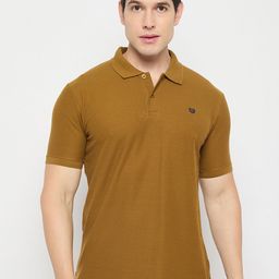 Duke Men Solid Polo Collar Cotton Slim Fit T-shirt-image-24