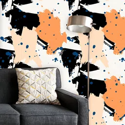 ArtzFolio Printed UV-Resistant Anti-Bacterial Abstract Paint Slashes Peel & Stick Wallpaper-image-94