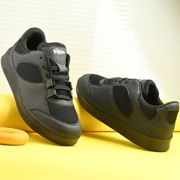 Roadster Men Black Synthetic Lace-Ups Sneakers With TPR-picture-24