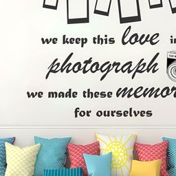 LANSTICK Black Photograph Quotes & Frames Print Wall Sticker-image-33