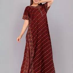 PR PINK ROYAL Printed Maxi Nightdress-picture-47