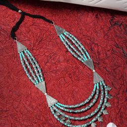 YouBella Silver-Plated Artificial Beads Beaded Necklace-image-7