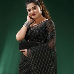 Ruuprekha Checked Zari Pure Cotton Taant Saree-picture-16