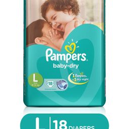Pampers Taped Diapers Large (LG) 18 count-picture-20