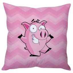 Stybuzz Happy Piggy Cushion Cover - Pink-image-25