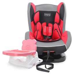 Babyhug Cruise Convertible Reclining Car Seat With Side Impact Protection - Red & Black AND Babyhug Raise Me Up Baby Booster Seat With Adjustable Food Tray & 3 Point Safety Harness - Pink White-21
