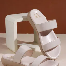 Carlton London Casual Flatform Heel Sandals-picture-8