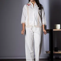 Readiprint Embroidered Shirt With Trousers-image-25