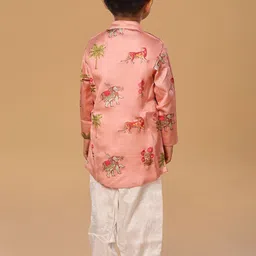 The Mini Trunk Boys Ethnicb Motifs Printed Regular Kurta with Pyjamas image 5
