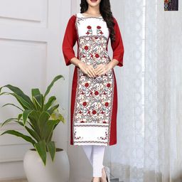 Anouk Rustic Women Pack of 2 Floral Printed Festive Straight Kurtas-10