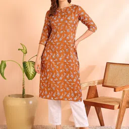 Moda Rapido Women Floral Printed Kurti-picture-7