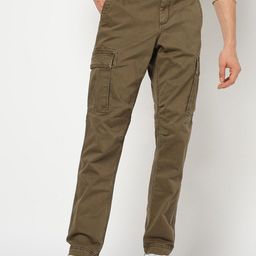 GAP Men Classic Mid-Rise Cargo Cotton Trousers-picture-0