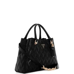 GUESS Textured PU Structured Satchel with Quilted image 2
