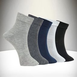 MJE Unisex Pack Of 5 Ankle-Length Socks-18