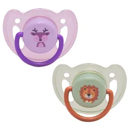 Adore 2-Pcs Green & Purple Printed Vented Pacifier BPA Free Kids Teethers-50