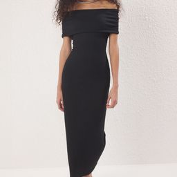 Trendyol Women Off-Shoulder Bodycon Midi Dress-picture-30