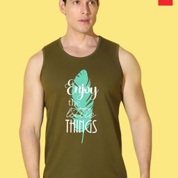 WOOSTRO 2-Pc Printed Odour-Free Cotton Innerwear Vests VWS26(MORE RED)(ENJOY OLIVE)-image-86