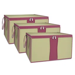 Kuber Industries Beige Set of 3 Regular Drawer Organiser Organisers-50