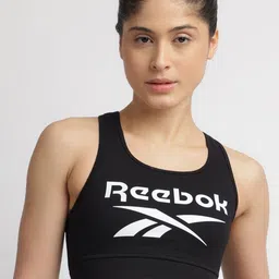 Reebok Women All Day Comfort Brand Logo Printed Sports Bra-30
