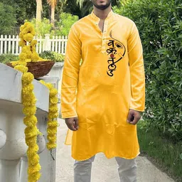 Snowdrip Men Embroidered Flared Sleeves Thread Work Anarkali Kurta-image-92