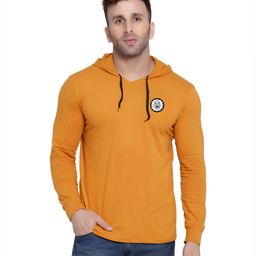 BEYOU FASHION Men Solid Hooded Cotton Slim Fit T-shirt-picture-39