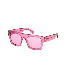 Tom Ford Men Red Lens & Purple Shield Sunglasses with-picture-48