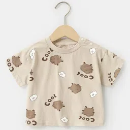 LULU & SKY Girls Printed Pure Cotton Boxy T-shirt-picture-10