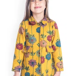 Cherry Crumble Girls Floral Printed Single-Breasted Over Coats-image-63