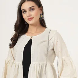 Style Quotient Women Striped Ethnic Shrug-19