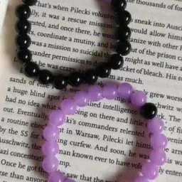 Divine souvenirs Unisex Set Of 2 Artificial Beaded Elasticated Bracelets image 1