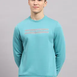 Monte Carlo Men Typography Printed Round Neck Cotton Sweatshirt-image-2