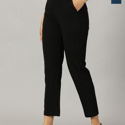 AUSK Women Pack Of 2 Relaxed Skinny Fit High-Rise Cropped Chinos-image-16