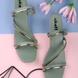 SKOLL Striped Block Sandals-picture-15