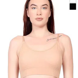 BRACHY Women Pack Of 3 Full Coverage Lightly Padded Non-Wired Bralette Bra-14