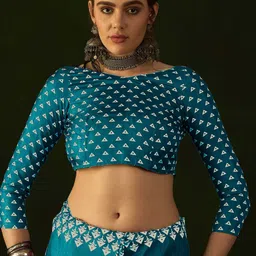 Mitera Ethnic Motifs Block Print Saree image 4