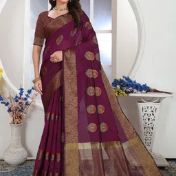 ISHIKA FAB Woven Design Chanderi Saree-picture-28